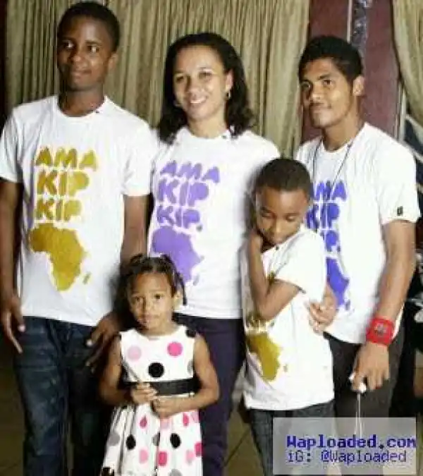 Photos: Actress Ibinabo Fiberesima Shows Off Her Footballer First Son In Action